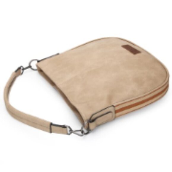 Large Hobo Bag with Adjustable Strap, Faux Leather, Crossbody Purse - Picture 6 of 7